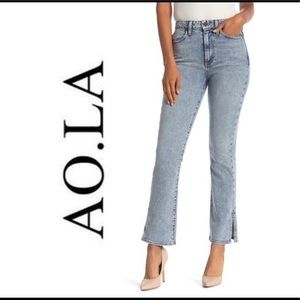 AO.LA Alice + Olivia High Waist Baby Bootcut Jeans
